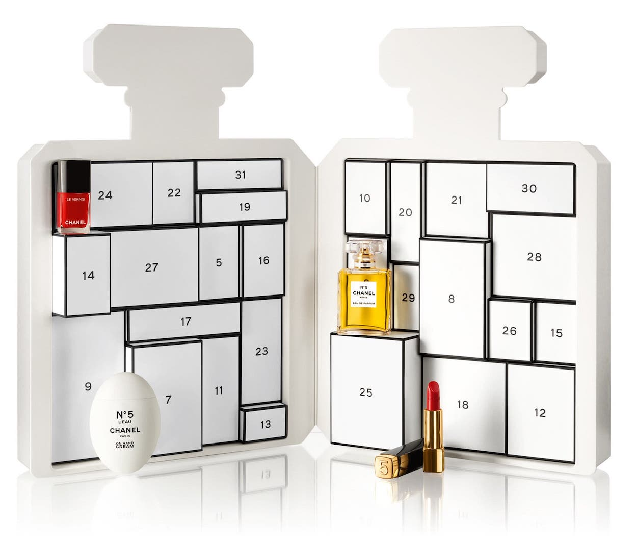 Unboxing und Bewertungen des Chanel Adventskalenders